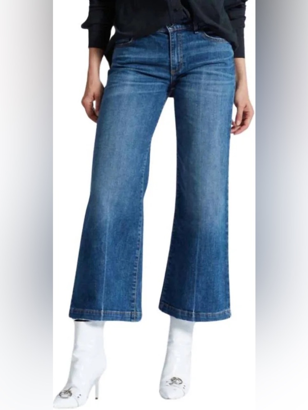 ASKK NY Gunnison Petite Wide Leg Denim Jeans - 25